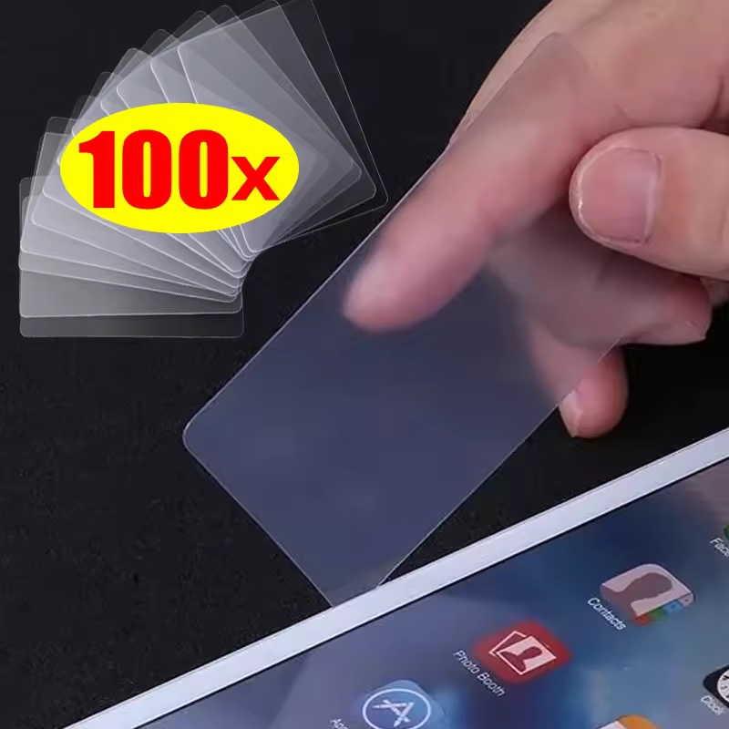 Phone Opening Tool - 1-100個入り スマホ画面開封ツールキット マットクリア 携帯電話液晶画面開封カード 修理分解 携帯電話こじ開けツール